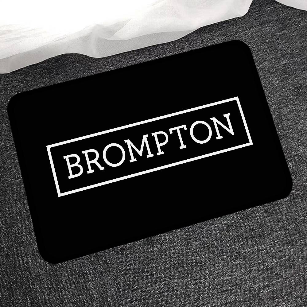Brompton LOGO Floor Mat Non-Slip Laundry Room Mat Laundry Decor Balcony Child Living Room Bedside Mats