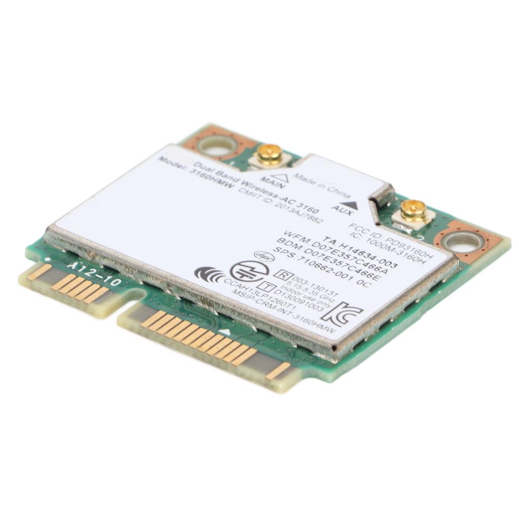 Network Card 433Mbps Dual Band 2.4G 5G 802.11a B g n ac More Capacity Mini PCIE Wireless Network Card