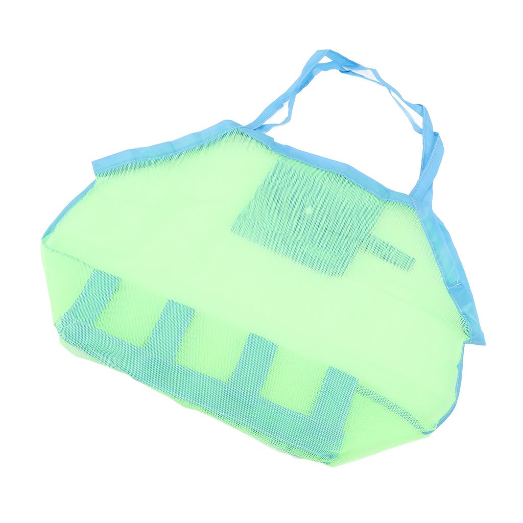 Mesh Beach Bag Multipurpose Large Capacity Foldable Beach Toy Bag for Beach Pool Outdoor Travel Gym