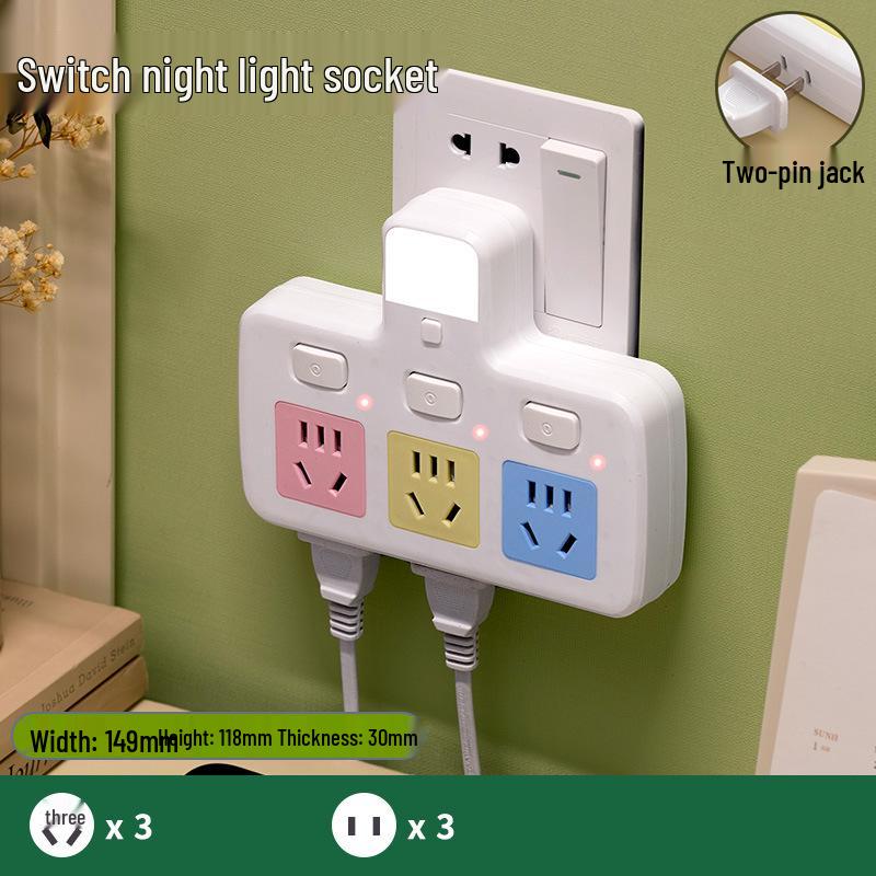 Pure Copper Multi-Function USB Power Strip with Wireless Plug Board