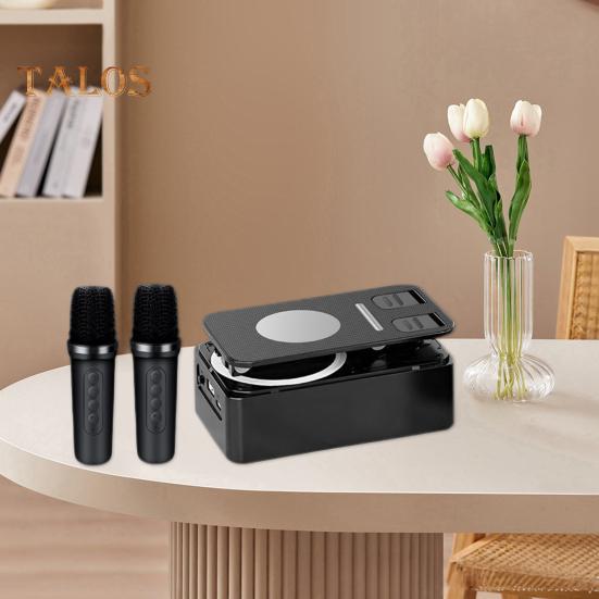 Držák mobilního telefonu 2 v 1 Přenosný reproduktor Stabilní připojení Dobíjecí držák pro reproduktor kompatibilní s Bluetooth se světlem