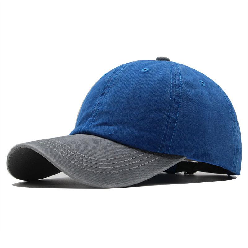 Retro Washed Baseball Cap Color Matching Curved Brim Cap Summer Couple Casual Versatile Hip Hop Hat Men And Women