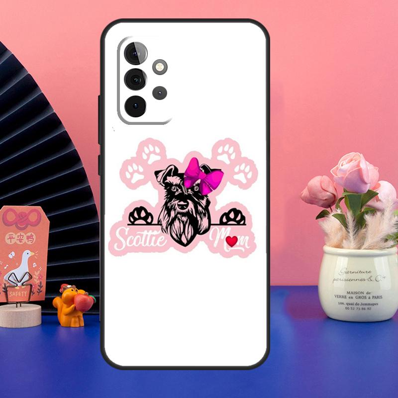 Westie Scottie Skotsk Terrier Fodral För Samsung Galaxy A54 A34 A24 A14 A73 A53 A33 A23 A13 A52 A32 A22 A12 A51 A71 Skydd