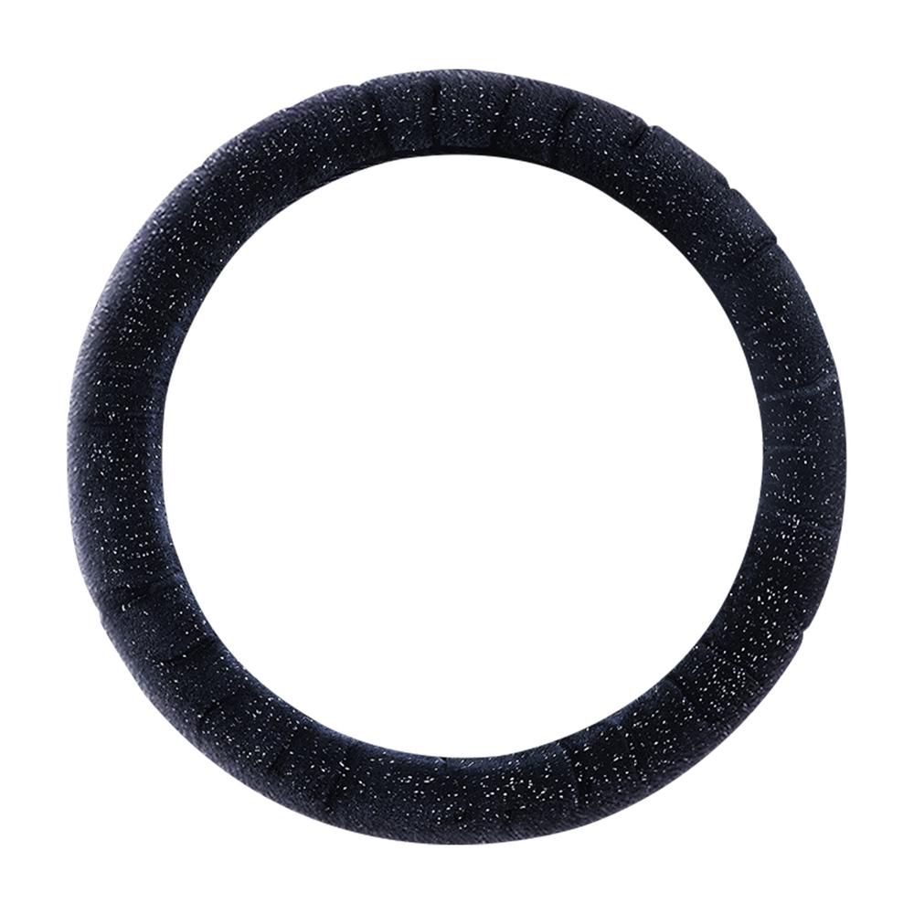 

Universal Plush Car Steering Wheel Covers Winter Faux Hand Brake & Gear Cover Set Car Interior Accessories чорний