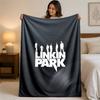 Linkin Park Druck Flanelldecke Gemütliche Leichte Plüschdecke für Bett Sofa Haushalt