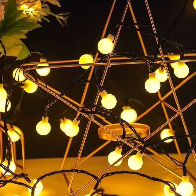 LED Solar Bubble Ball String Lights for Outdoor Ambiance