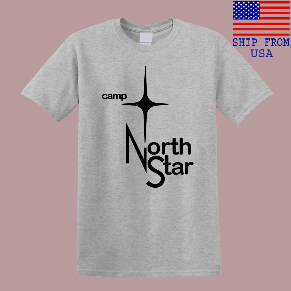 

Camp North Star Men#039;s Grey Size S5XL Unisex T-Shirt XXXXL