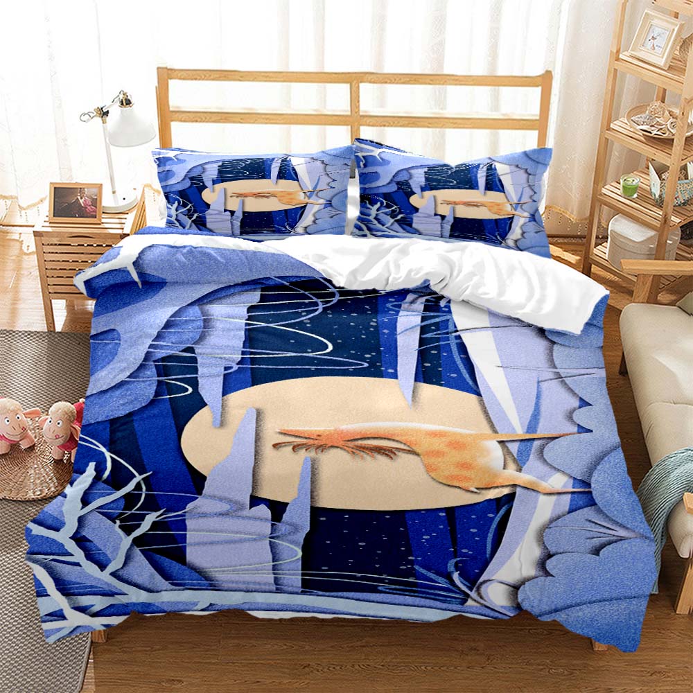 Forest Deer Digital Print Polyester Bedding Sets Child Kids Covers Boys Duvet Cover Set For Teens Bedding Set