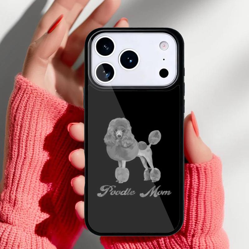 Poodle Dog Cartoon Phone Case for iPhone 17 Air 16e 15 14 13 Pro Max Back Cover for 12 11 Pro Coque