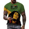 Men's 3D Rock Hip Hop Rap T-shirt Fashion Trend Street Casual Round Neck Short Sleeve Top