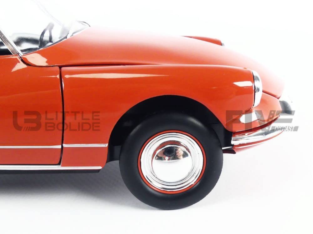 Norev Citroen DS19 Cabriolet 1961 Corail Red 1/18