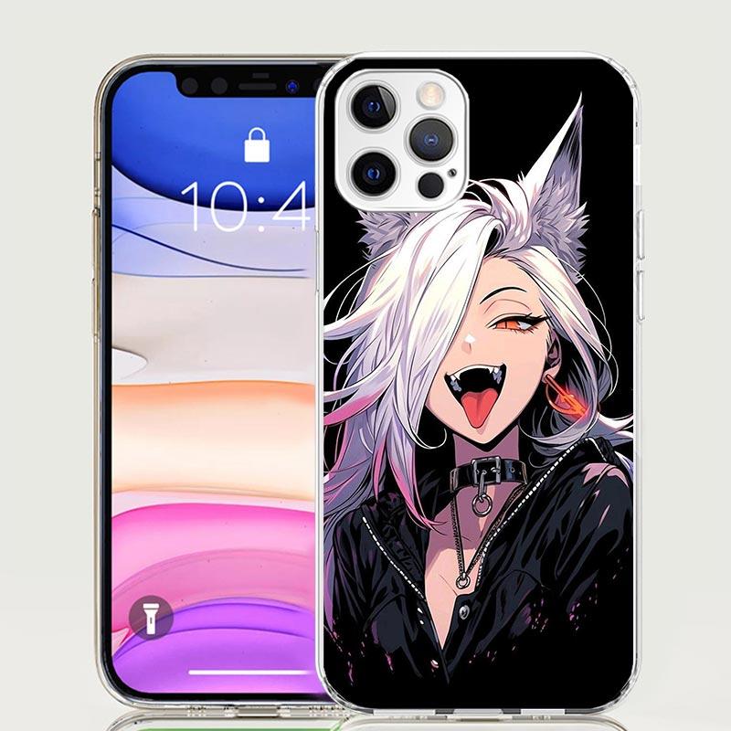 Cartoon Cool Demon Girl Phone Case For iPhone 17 Air 16 15 Plus 11 14 Pro Max 13 Mini 12 7 8 + SE Pattern Art Customized Cover 1