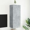 VidaXL Wall-Mounted TV Cabinet Concrete Grey 40.5x30x102 Cm Engineered Wood 836934