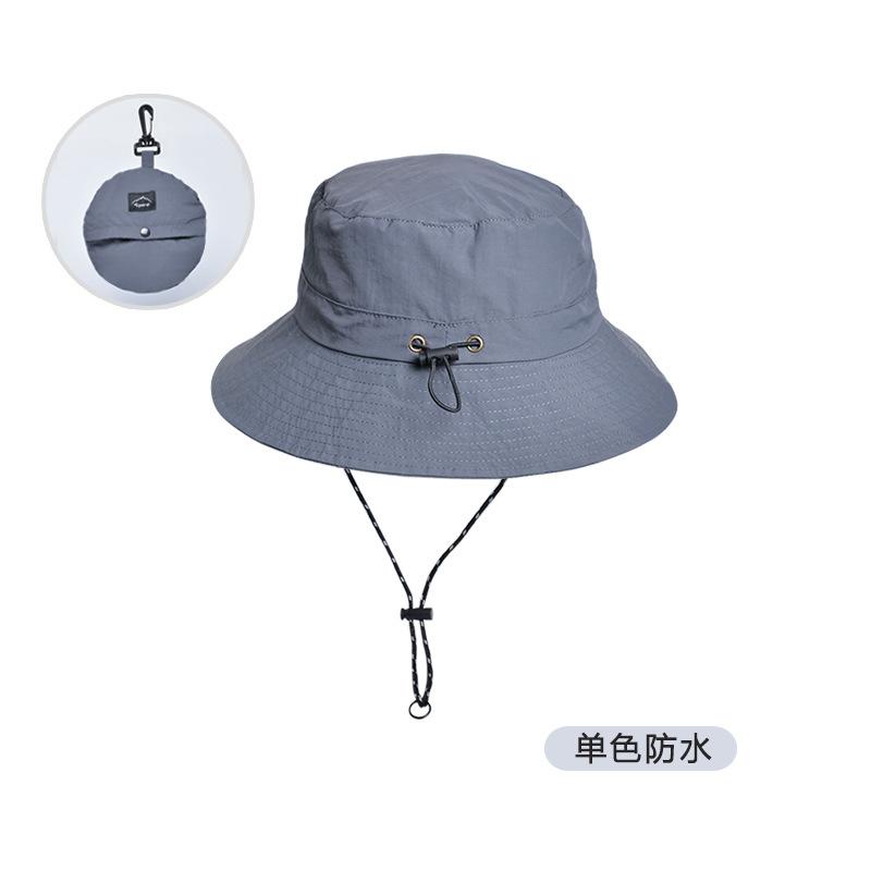Neuer Sommer wasserdichter Fischerhut Herren Outdoor Angeln Bergsteigen Hut faltbare Aufbewahrung Farbabstimmung Sonnenschutzhut Kinder