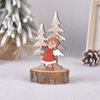 Cute Christmas Wooden Accessories Cartoon Xmas Tree Accessories Christmas Desktop Ornaments  Table