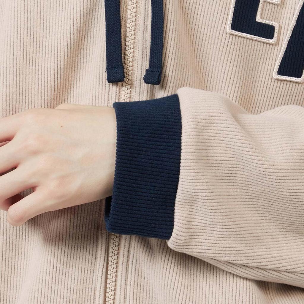 CORDUROY FLEECE FZ HOODIE Hoodie Jacket Open Front Zip Up Parka 54085860 Navy [Emporio Armani] Men's 68.