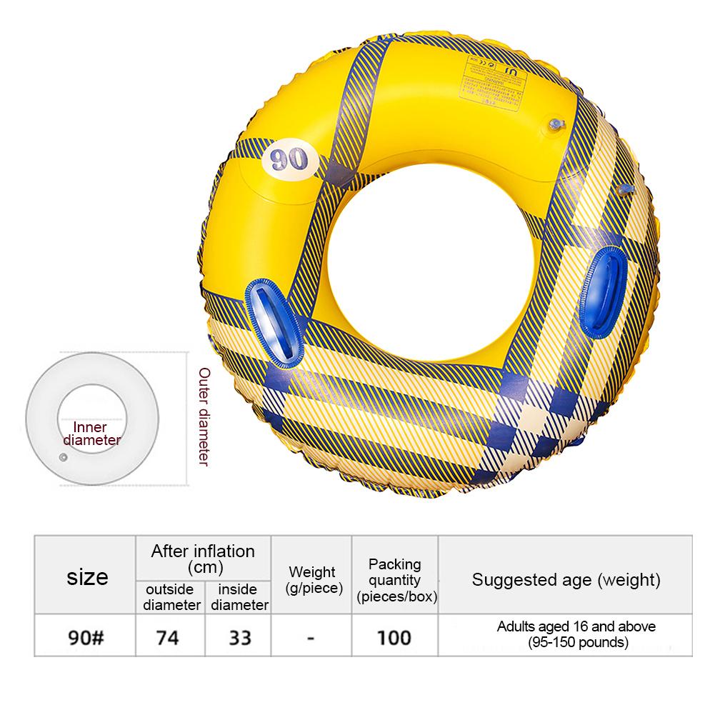 Thickened Swim Ring Float with Handle Swimming Circle Swimming Ring for Kids Adults for Swimming Pool Party Decorations