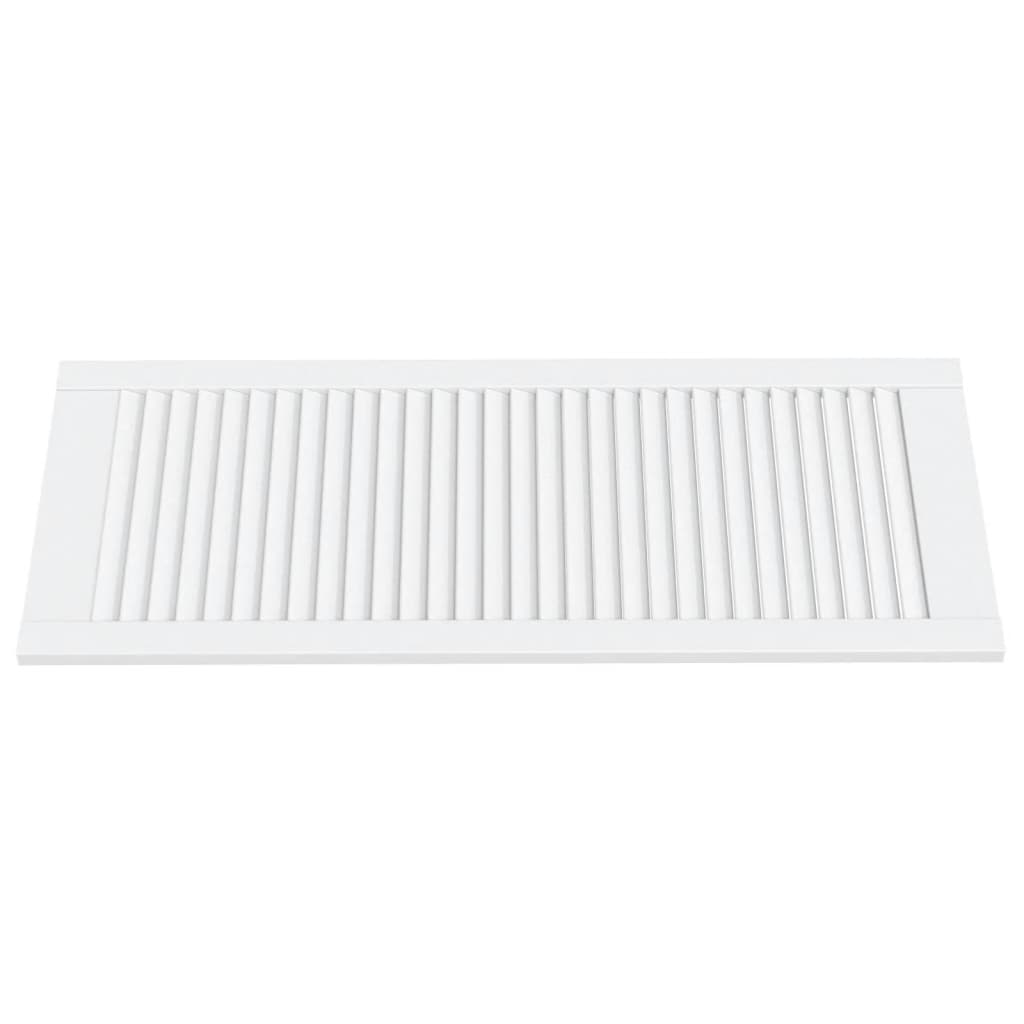 Vidaxl Slatted Doors for Cabinet, 2 Pcs, White, 99.3X39.4 Cm, Pine