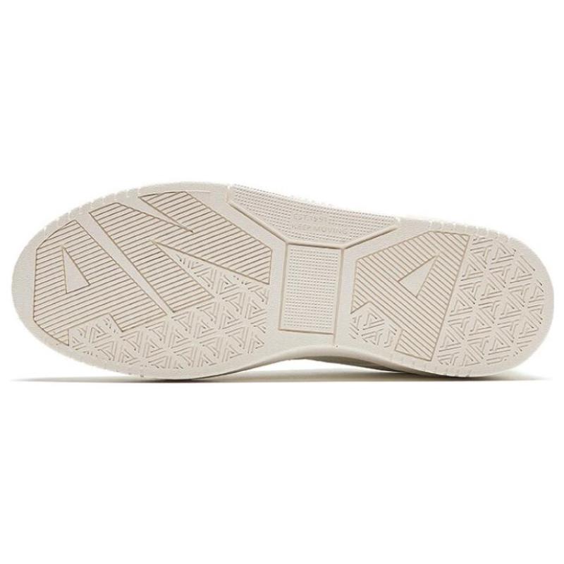 Anta Slip-Resistant Low-Top Skateboard Shoes Women's White Sneakers 122348011-1