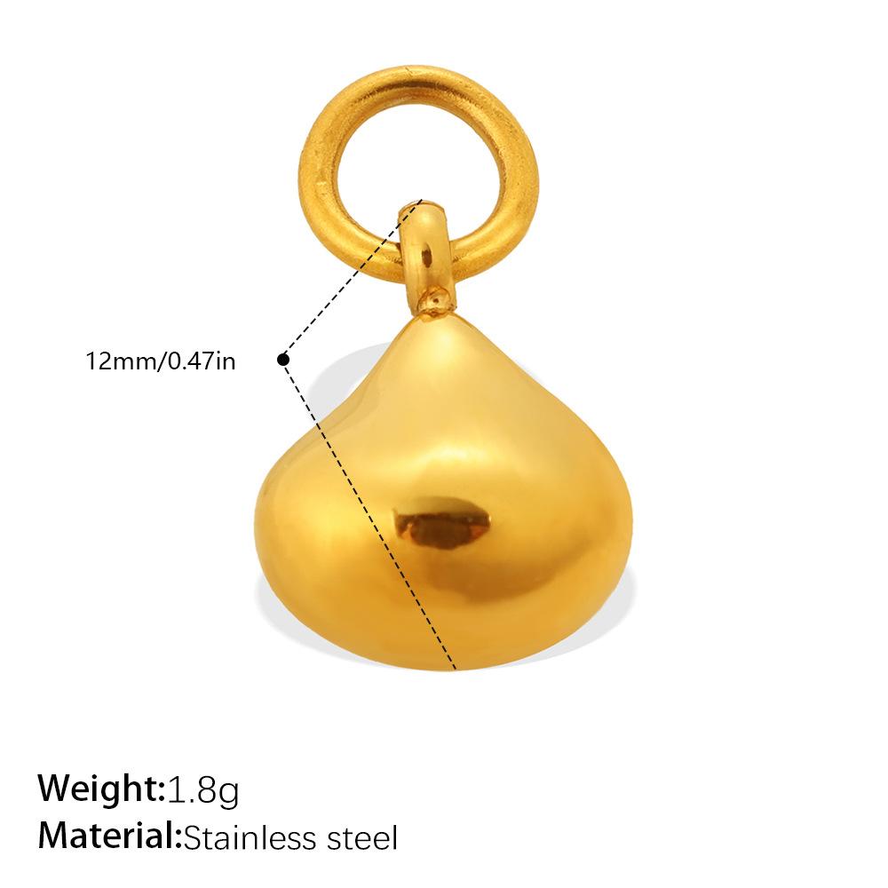 European and American sports style racket volleyball shape pendant stainless steel plated 18K gold DIY accessories
