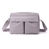 New Waterproof Nylon Cloth Niche Simple Multi-Compartment Printable Logo Bag Women'S Versatile Shoulder Messenger Bag