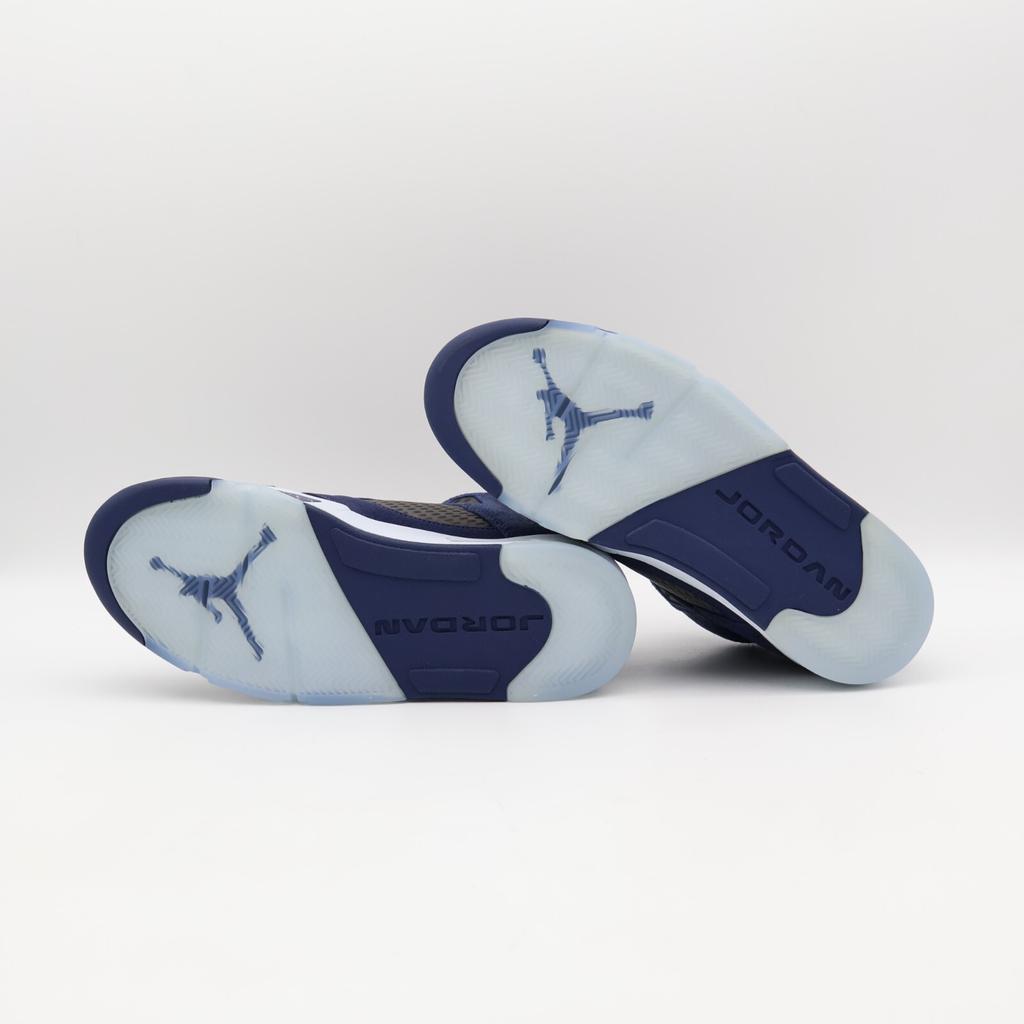 FD6812-400 Nike Air Jordan 5 Retro SE Midnight Navy Blue Georgetown Grey (Mannen)