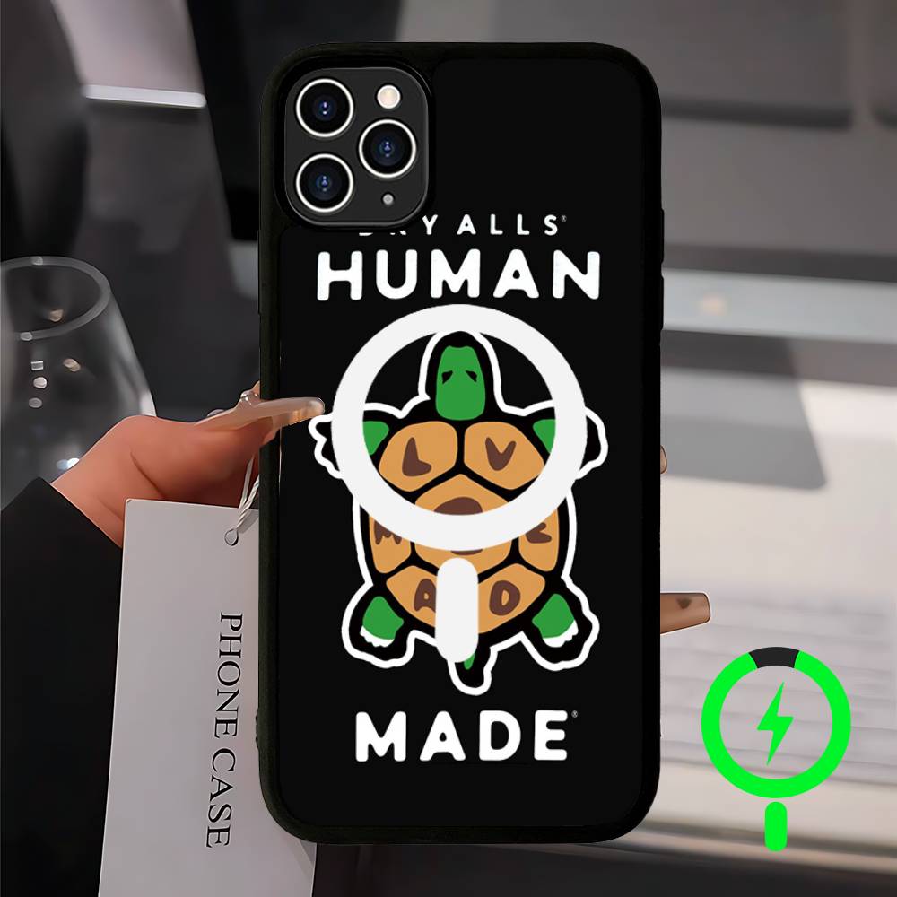 Fashion H-Human M-Made For Magsafe Magnetic Wireless Phone Case For IPhone 11 12 13 14 15 16 17 Pro Max Plus Cover