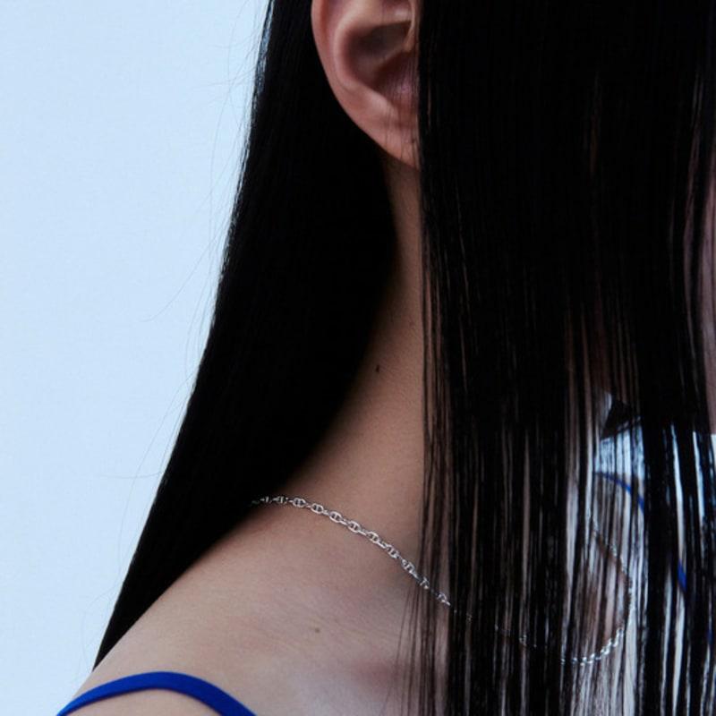 

lowool Pignose silver necklace 45cm