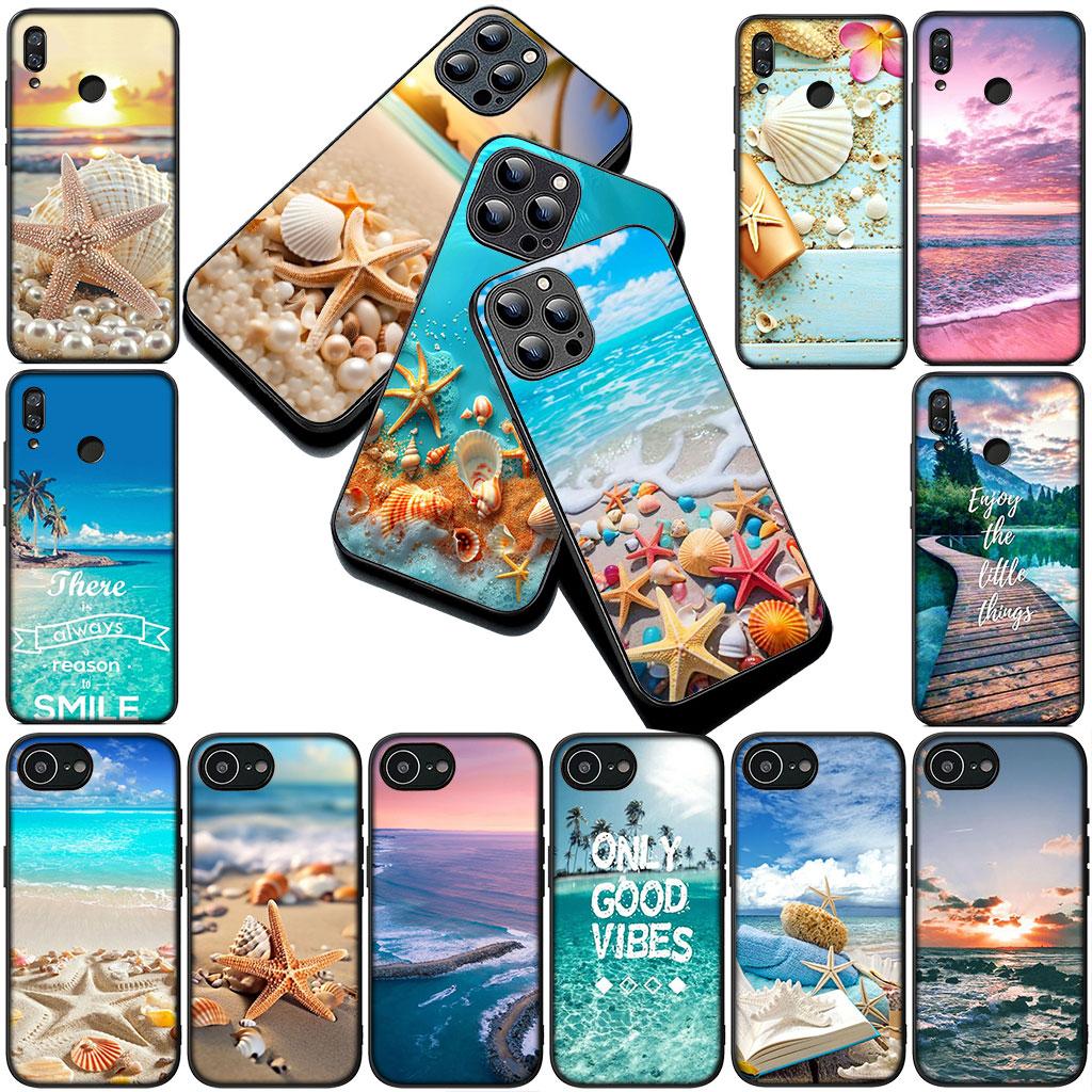 Phone Cover for Xiaomi Poco C75 C65 C71 C85 X7 X6 M7 F7 F8 Ultra F6 Pro Case Mountain Sea Beach Travel Shell Starfish Star