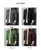 Men's 2024 Autumn/Winter Stand Collar Knitted Cardigan Jacket for Middle-Aged and Young Men - Versatile Zipper Sweater Coat