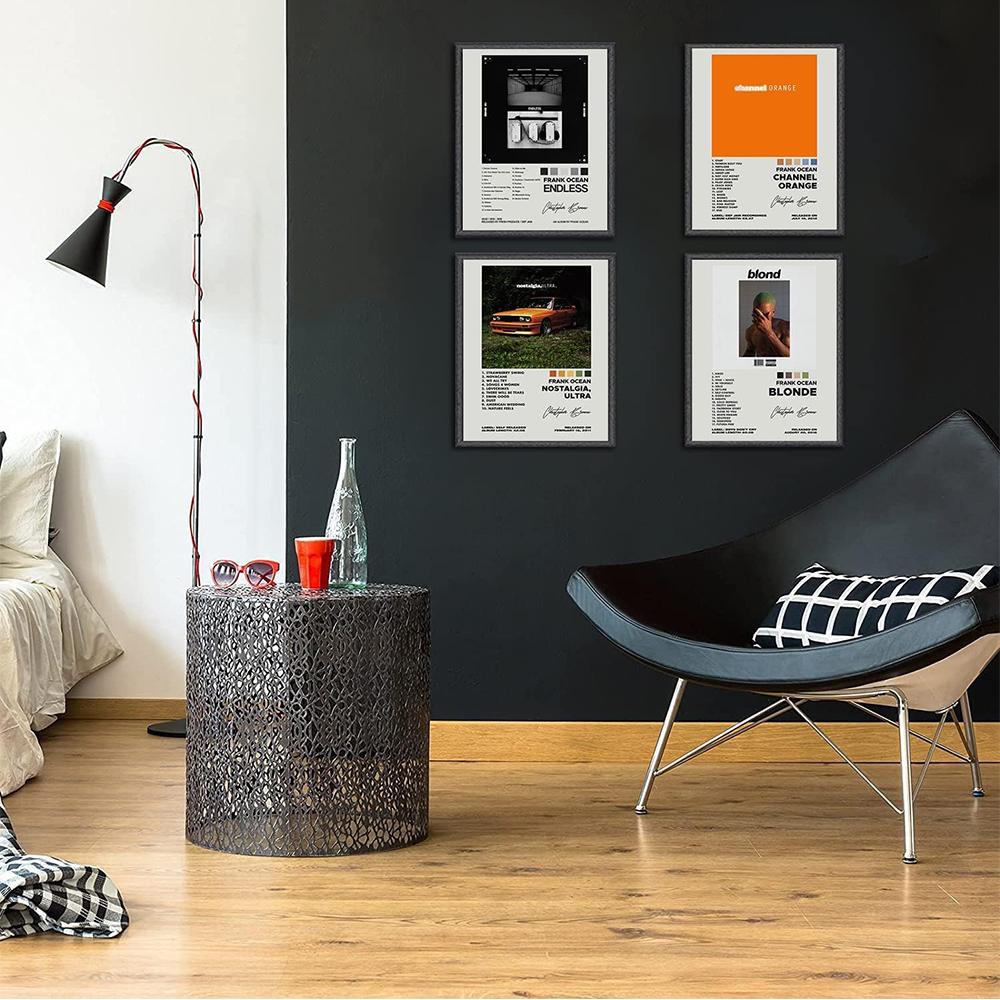 4Pcs Frank Ocean Album Posters Cover Rapper Music Canvas Posters For Teen