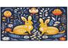 Easter Bunny Beautiful Flowers Beach Towel, Large Microfiber Quick Dry Lightweight Pool Bath Towels Sand Free Beach Blanket for