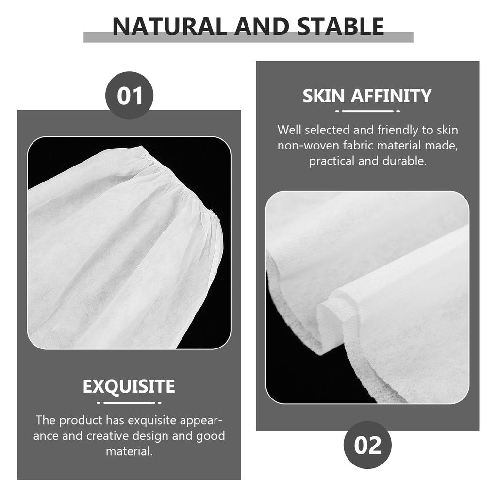 10Pcs Thick Non-Woven Disposable Bath Skirts for Women Spa Salon Sauna Hotel Tourism Comfortable Hygienic Wearable Shower Skirt