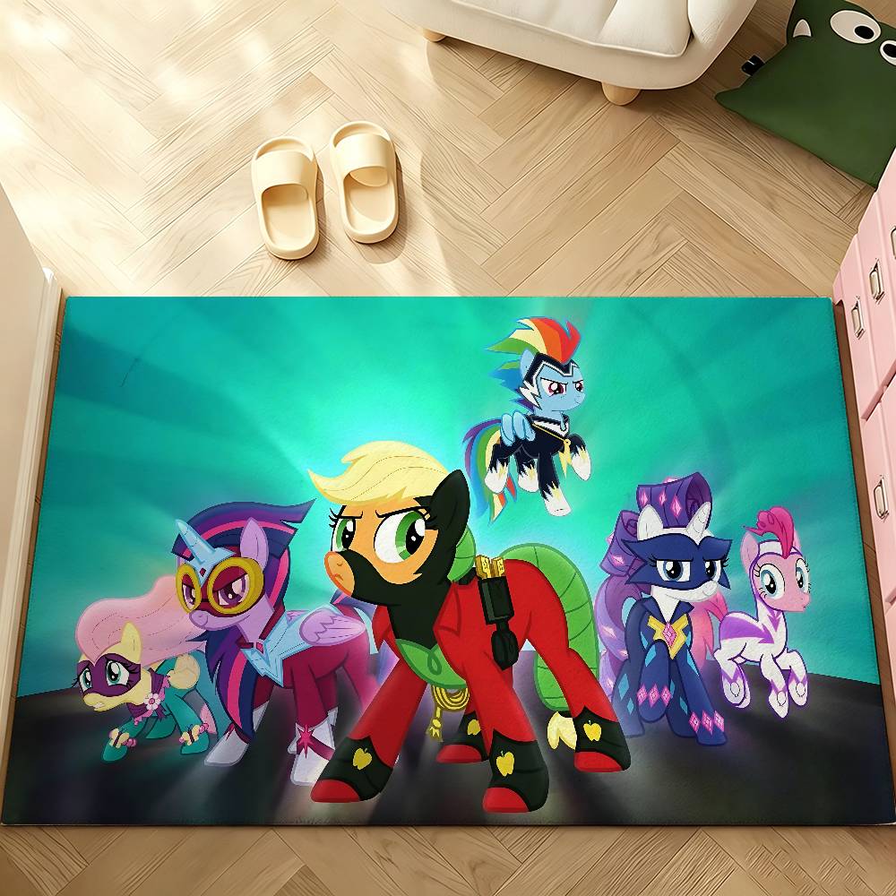 Cute M-My Little Pony-S Carpet Bathroom Anti-slip Mat Door Mat Home Decoration Mat Entrance Door Mat Scratch-resistant Door Mat