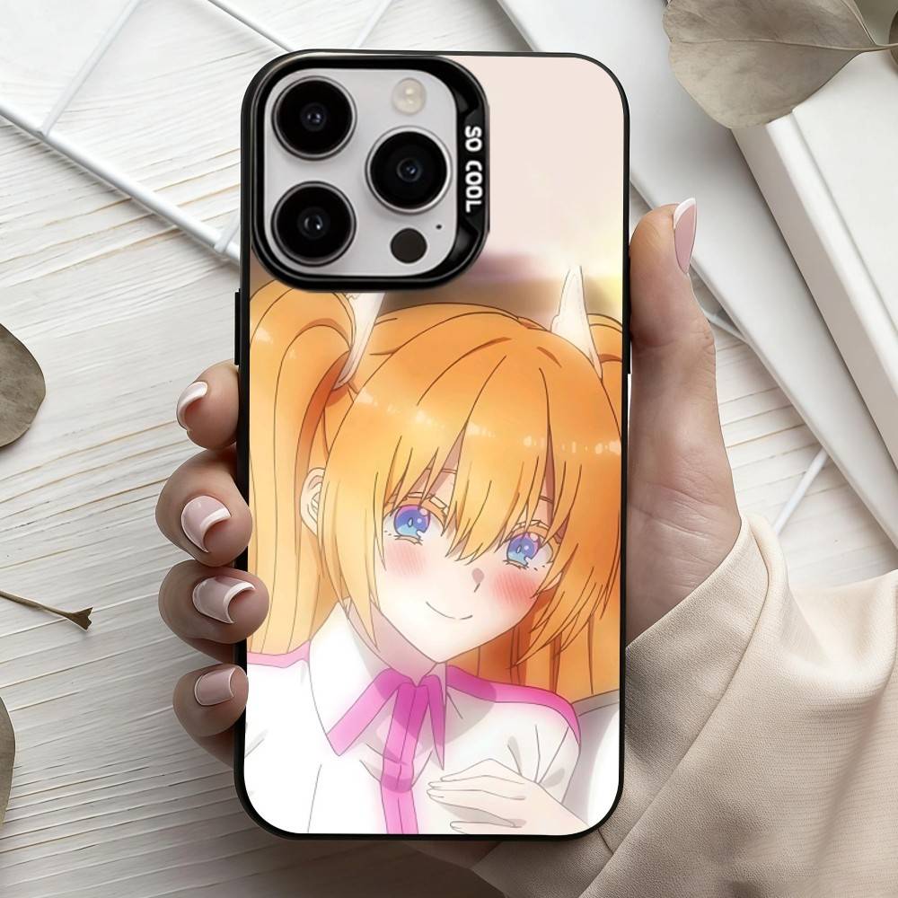 2.5 Dimensional seduction Amano Ririsa  Phone Case For iPhone17,16,15,14,13,12,11 Plus,Pro Max Black Candy silver phone case