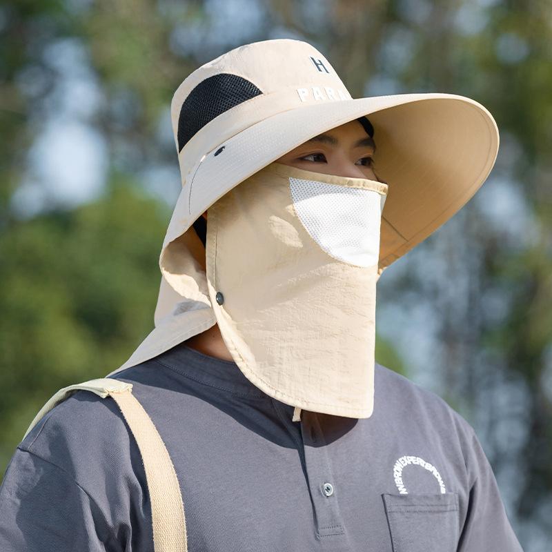 New Multi Functional Wide Hat Full Cover Neck Protection Sun Protection Hat Outdoor Fishing Anti Ultraviolet Hiking Mountain Climbing Hat