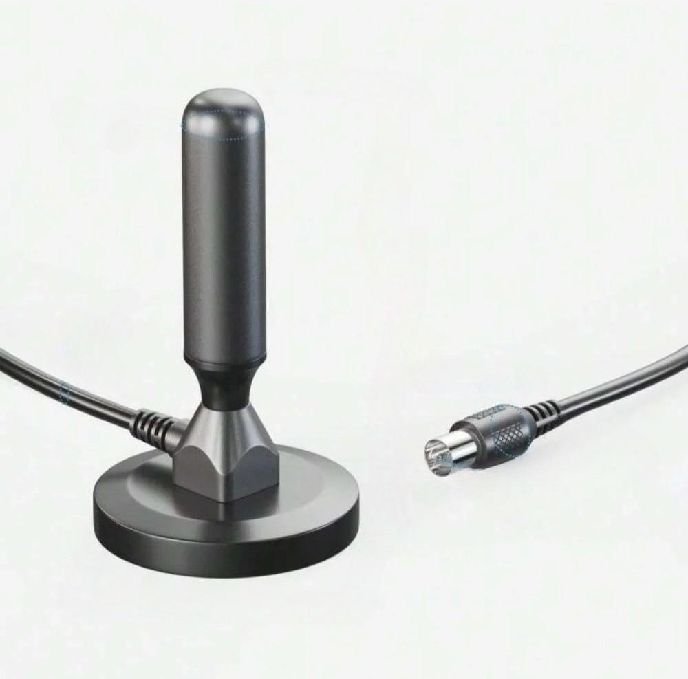 HD Digital TV Antenne - Innen/Außen mit Magnetfuß 360° Empfang für 4K 1080P HDTV Kostenlose Lokale Sender