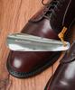 Saphir Silver Metal Shoehorn 13Cm Leather Strap Portable Mini Shoehorn