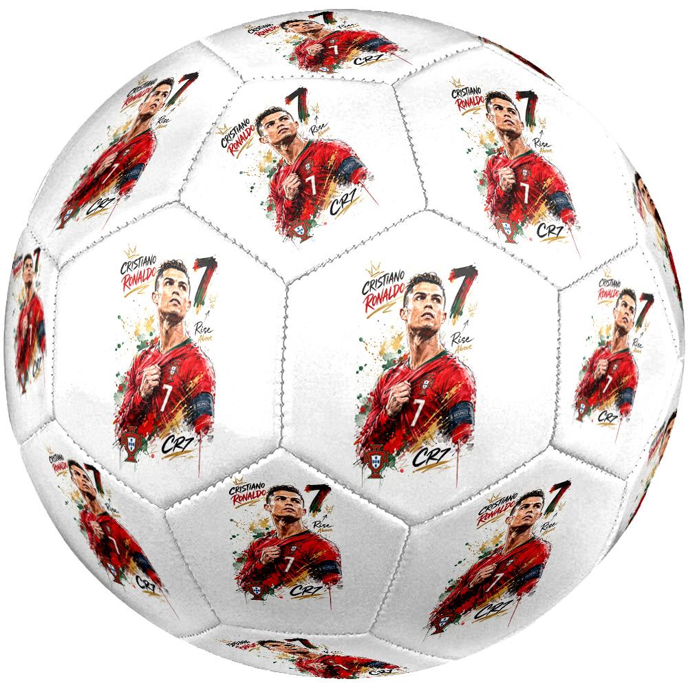 Ronaldo's Cr7 Portugal Legacy Size 5 Soccer Football Machine-Stitched Indoor/Outdoor Training and Matches Perfect Gift for Sports Enthusiasts