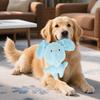 Blue Elephant Dog Chew Toy Boredom Reduction Squeaky Stuffed Animal Plushie Handmade Soft Dog Teething Interactive Toy Pet Supplies