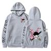 Unisex Fleece-Lined Zoro Anime Hoodie Sweatshirt