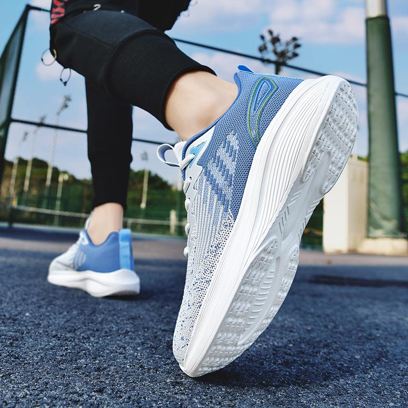Sneakers comode e leggere, scarpe estive nuove casual in rete tessuta a volo, scarpe da corsa sottili e traspiranti