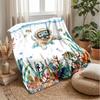 Surfing Dogs In the Ocean Theme Blanket Lightweight Warm Flannel Blanket Decorative Throw Blanket for Home Decoration