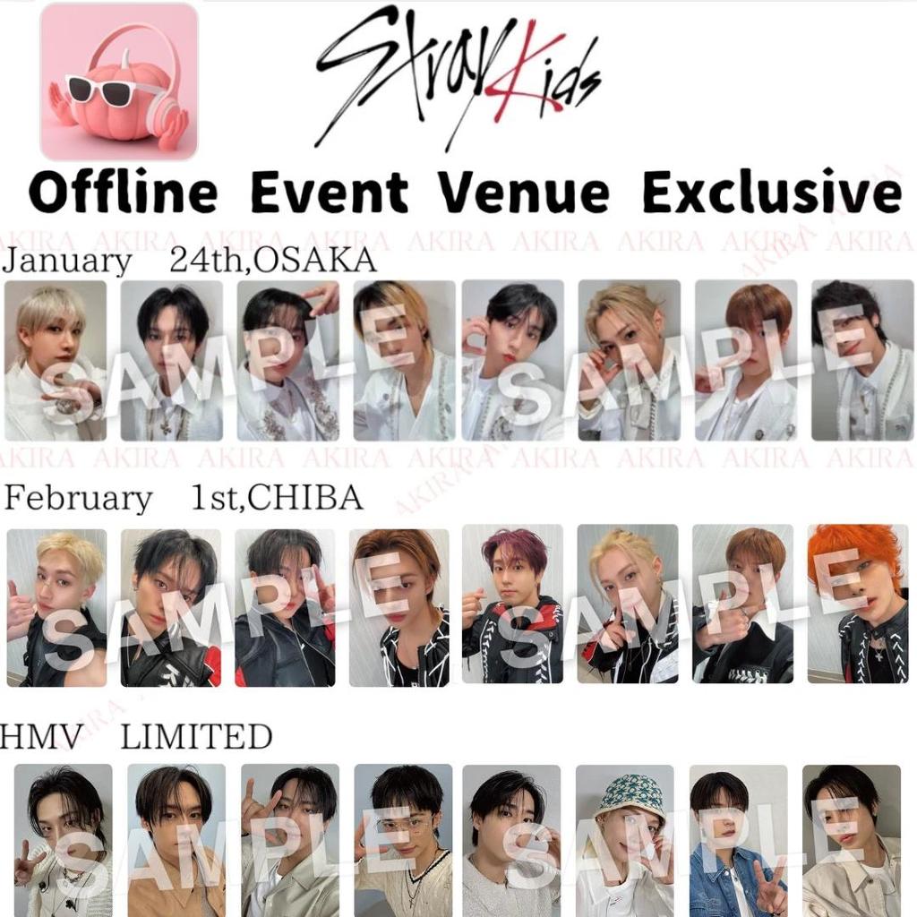 STRAY KIDS ÉVÉNEMENT OFFLINE Hollow JAPON 2026 PHOTOCARTE LIMITÉE OSAKA CHIBA HMV