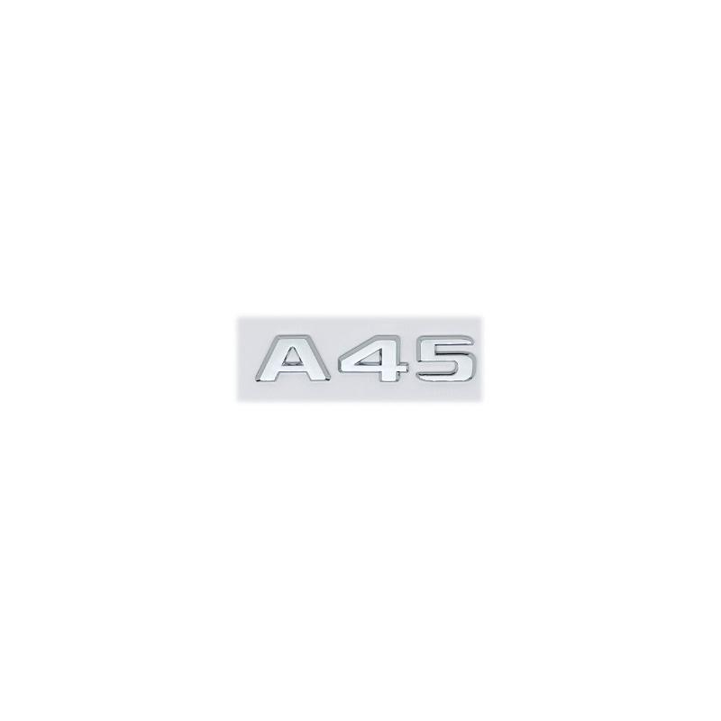 Emblema 3D ABS con letras negras brillantes A35 A45 A45S Turbo 4matic para Mercedes Benz AMG, guardabarros trasero para maletero W176 W177, pegatina con logotipo