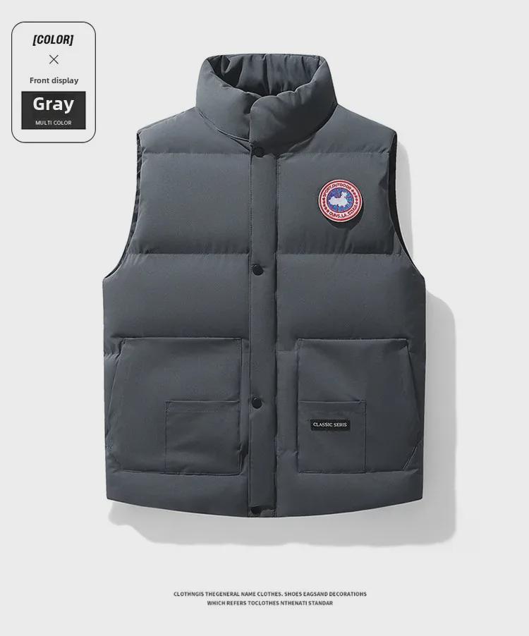 Men's & Couple's Cotton Padded Vest: Thick Stand-Up Collar Casual Waistcoat for Autumn/Winter 
