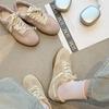 Retro Lace-up Women's New Racing Shoes, Light Sports Casual Shoes, Soft-soled Single Shoes