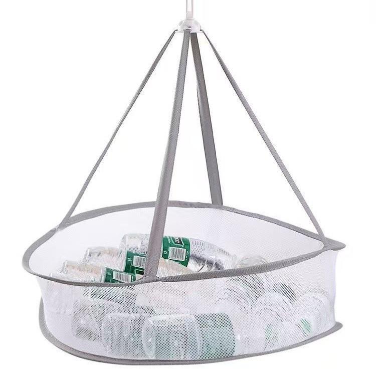 

Two-Layer Windproof Drying Net for Clothes - Ideal for Cashmere Sweaters & Underwear 360° Rotating Hook with Reinforced Edges