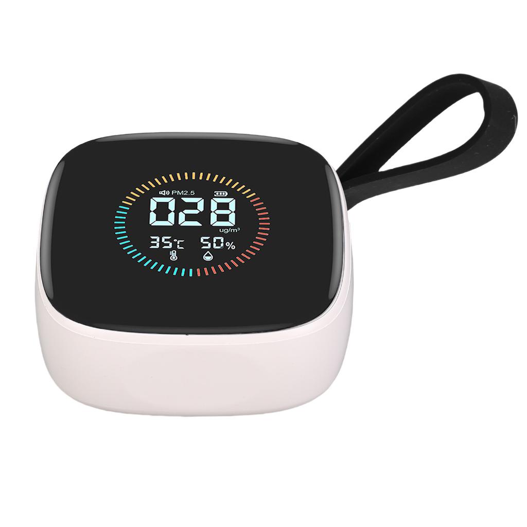 Air Quality Tester PM2.5 Temperature Humidity LCD Display Air Quality Meter for Home Hotel Office