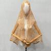 Vintage Style Bridal Headscarf Breathable Muslin Head Covering Lightweight Lace Shawl  Guest Look
